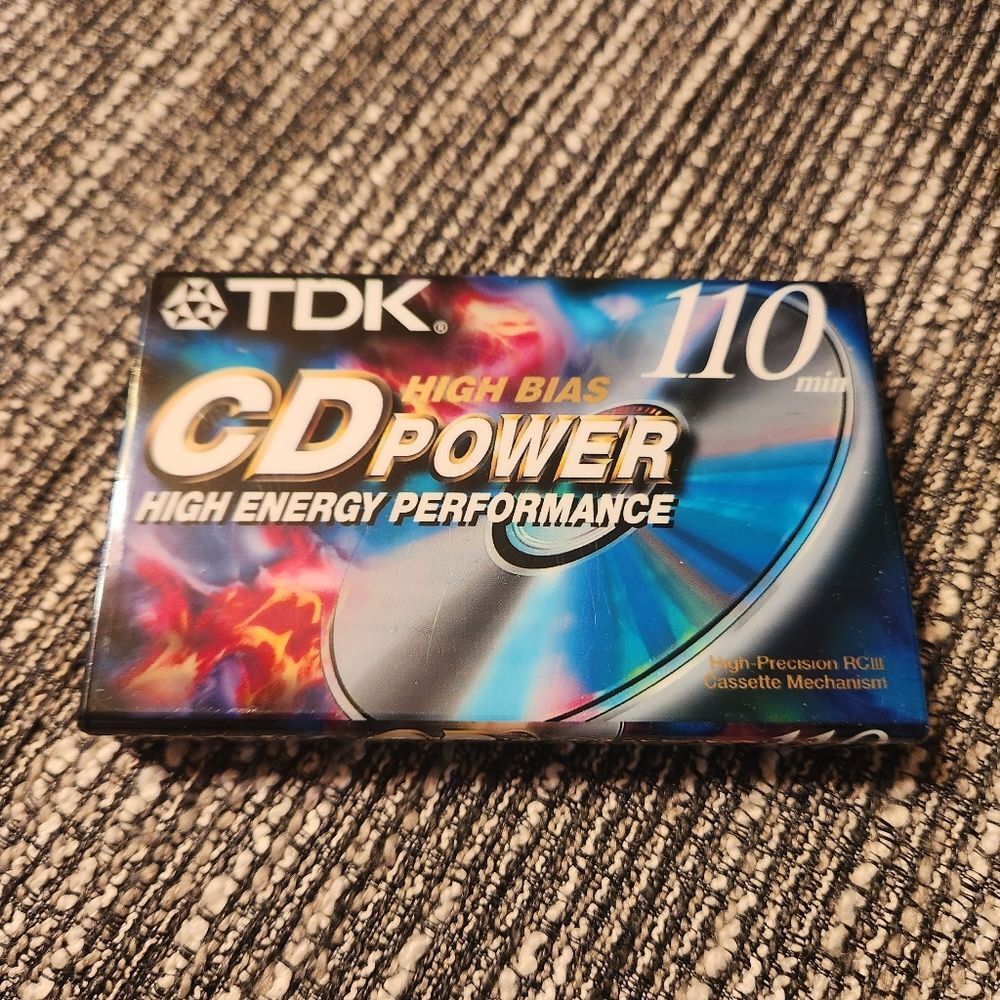 Cassette Tape TDK High Bias CD Power 110 min High Energy Performance